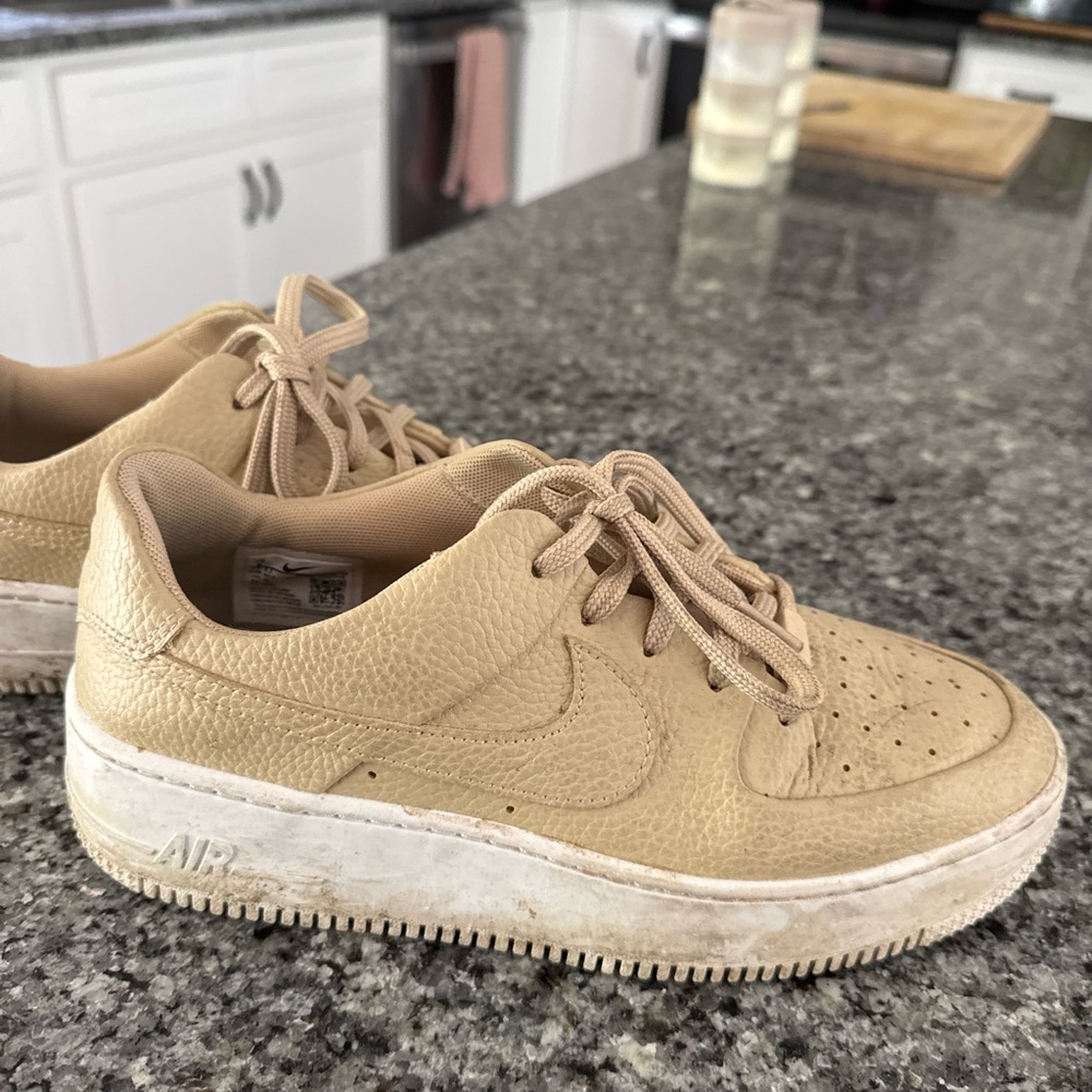 Nike Tan Sneakers Suede Upper Air Force 1
